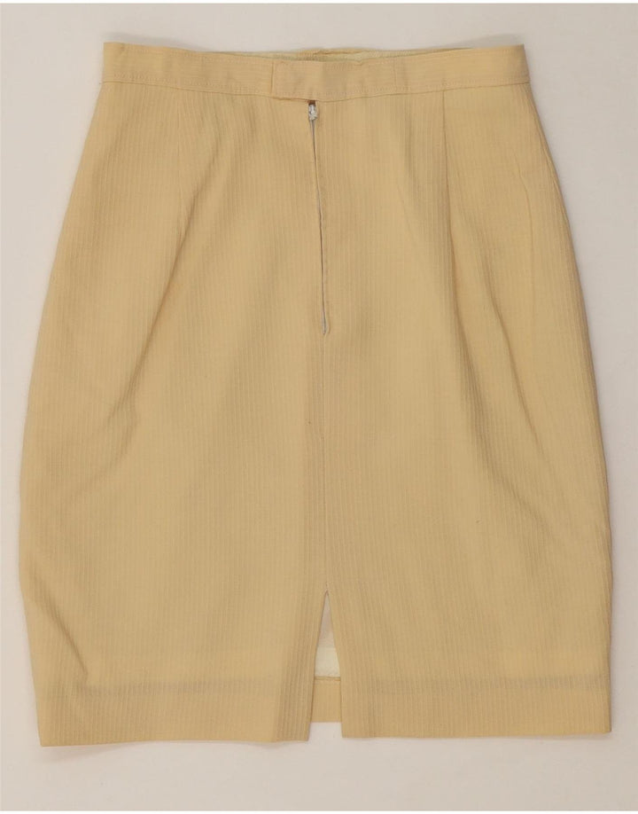 Saia lápis feminina VINTAGE W26 pequena bege