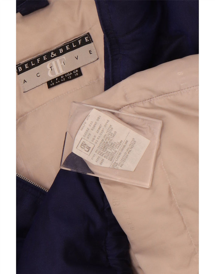 Jaqueta acolchoada feminina Belfe & Belfe UK 18 XL azul marinho poliéster