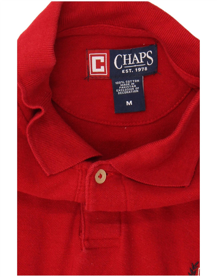 Camisa polo masculina CHAPS médio algodão vermelho