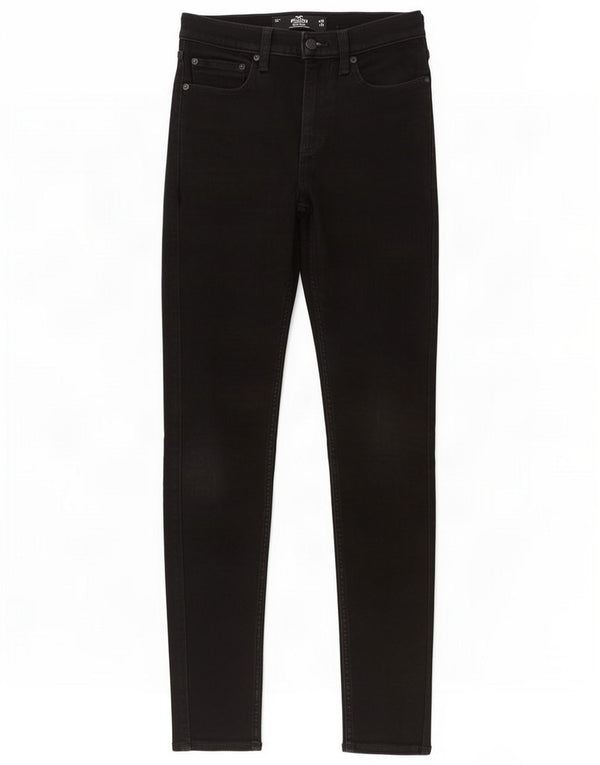 Hollister Womens Super Skinny Jeans W28 L34 Algodão Preto