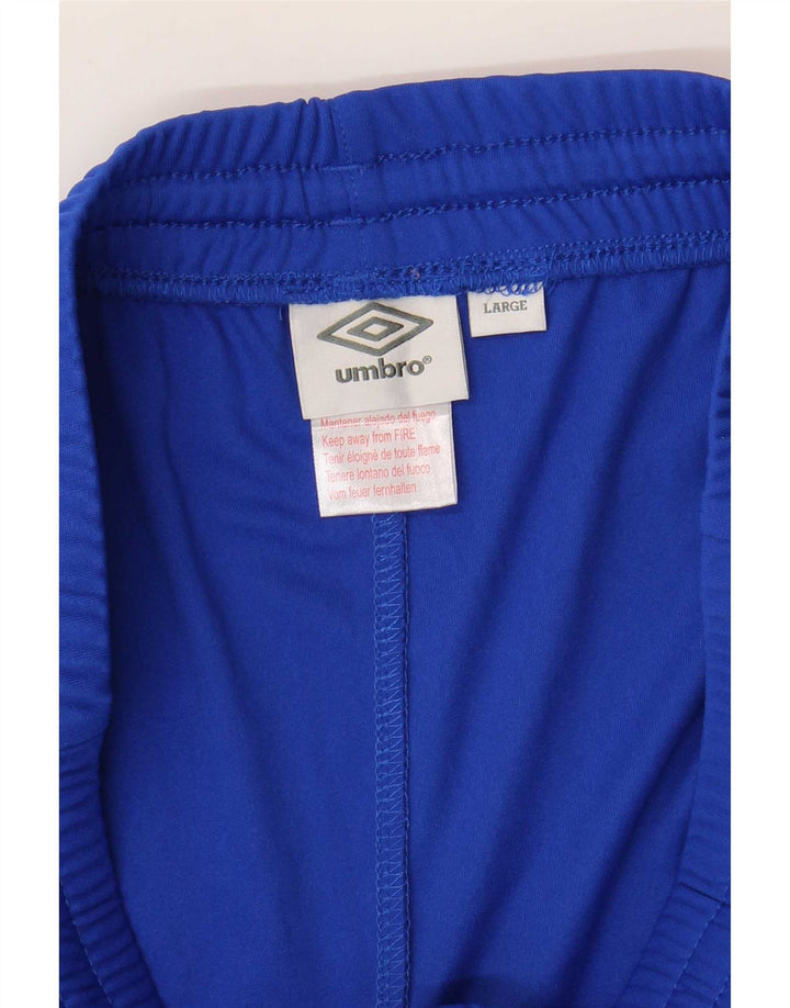 Umbro Mens Sport Shorts Grande Poliéster Azul