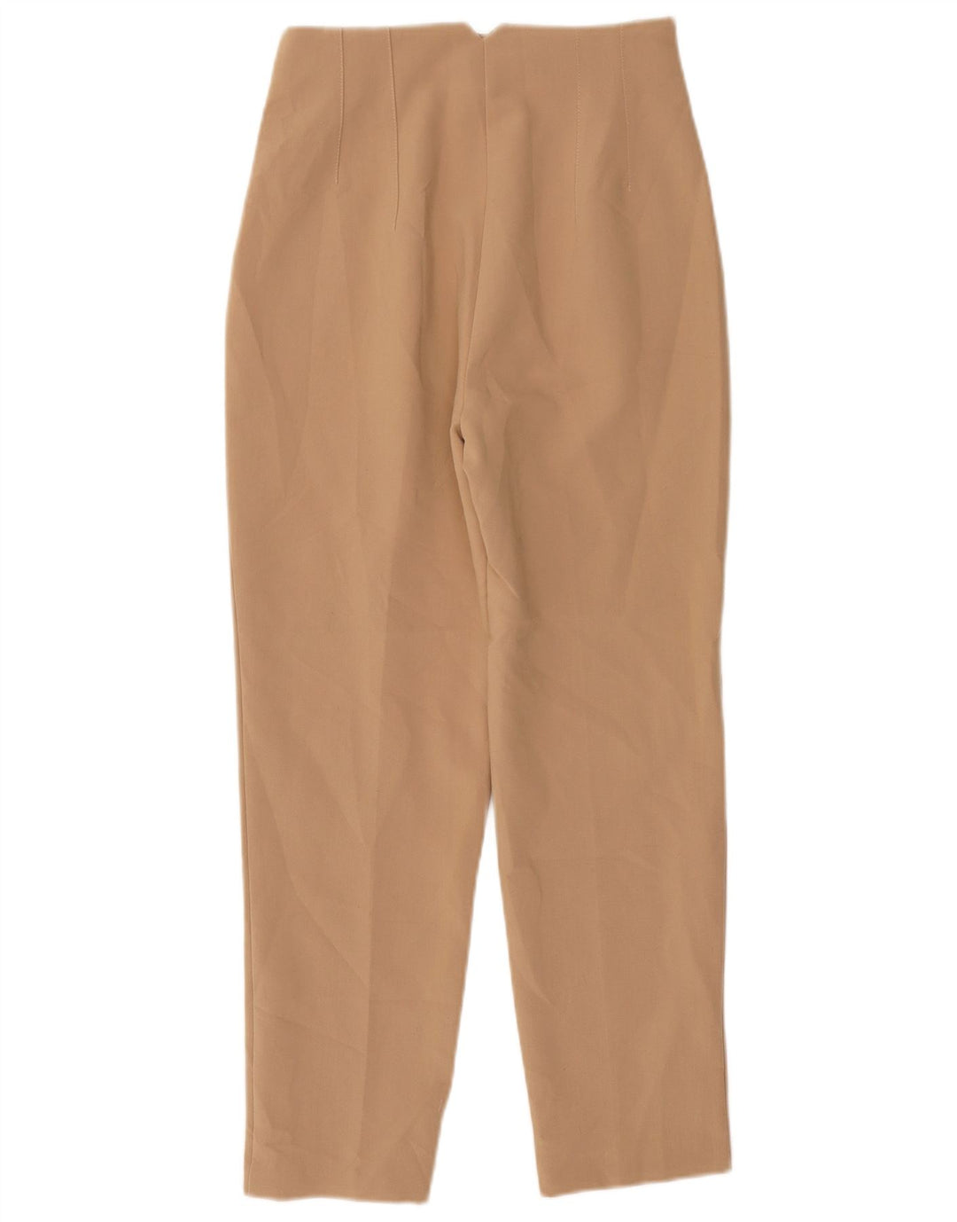 Calça Chino Cônica Feminina Zara Pequena W26 L26 Poliéster Bege