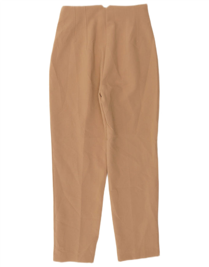Calça Chino Cônica Feminina Zara Pequena W26 L26 Poliéster Bege