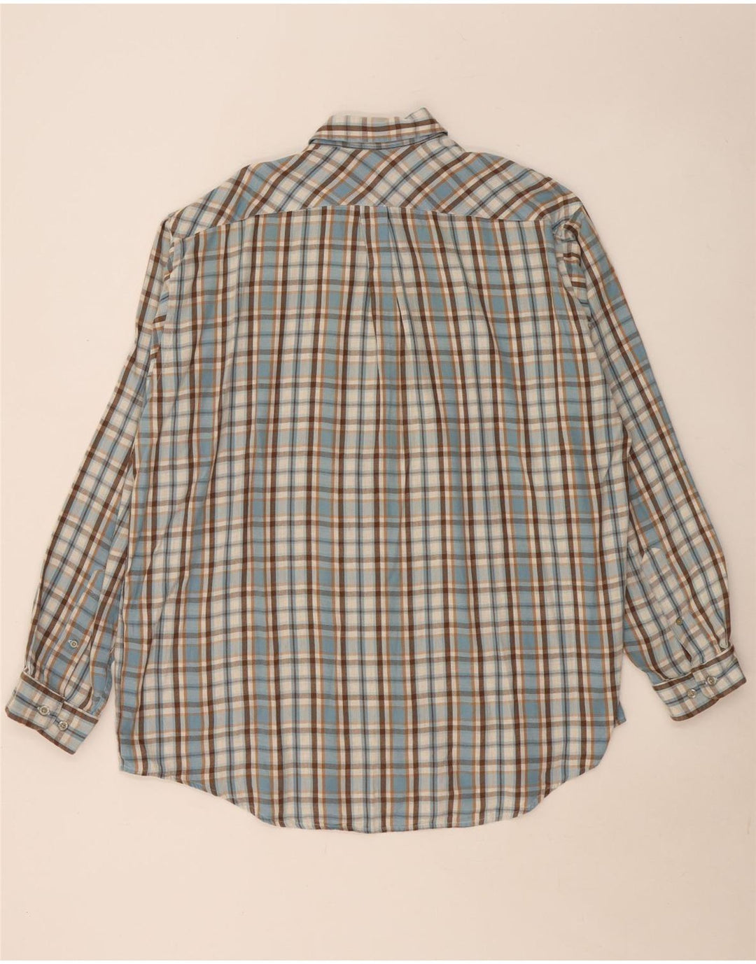 Camisa masculina de flanela Marlboro Classics 2XL algodão xadrez azul