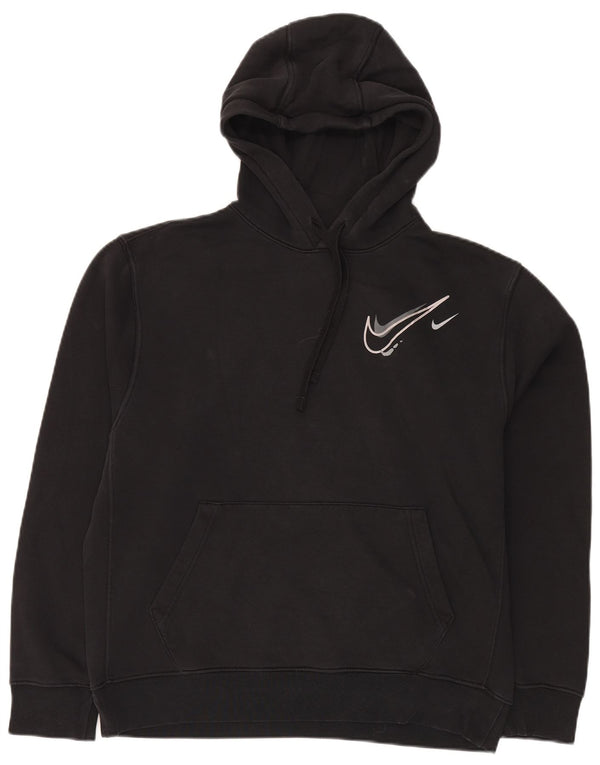 Nike Mens Hoodie Jumper Médio Algodão Preto