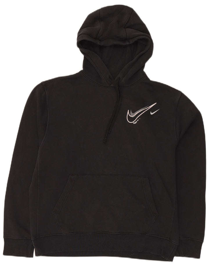 Nike Mens Hoodie Jumper Médio Algodão Preto