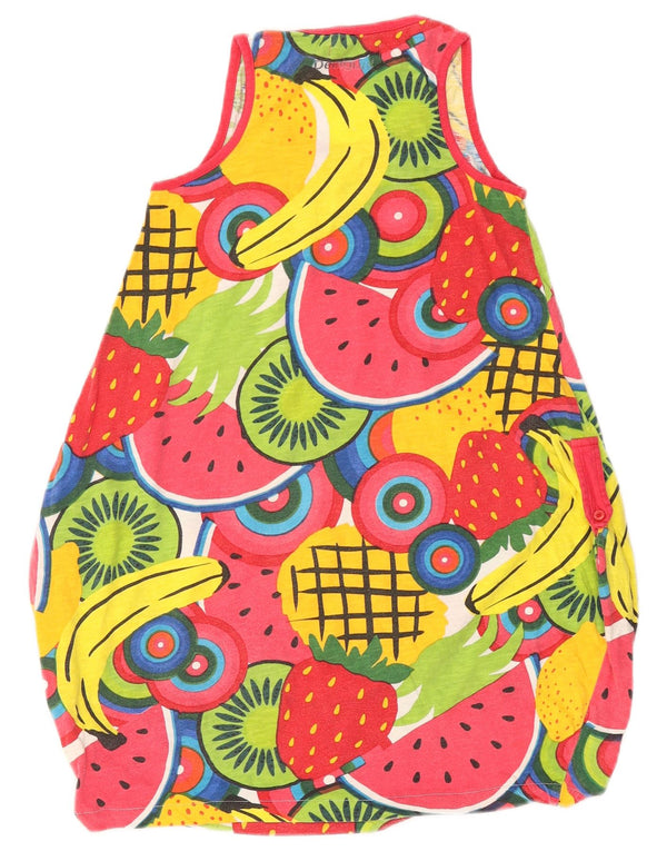 Desigual Vestido bolha sem mangas gráfico para meninas 9-10 anos multicolorido