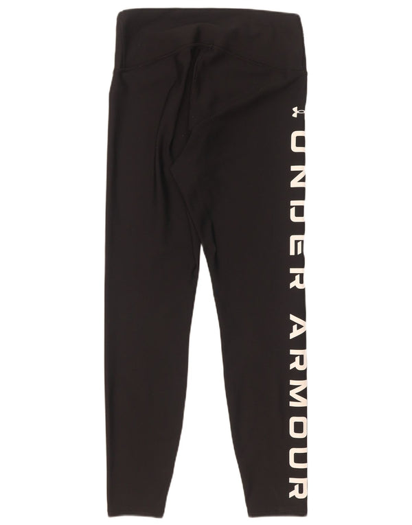 Under Armour Womens Heat Gear Graphic Leggings Reino Unido 12 Médio Preto
