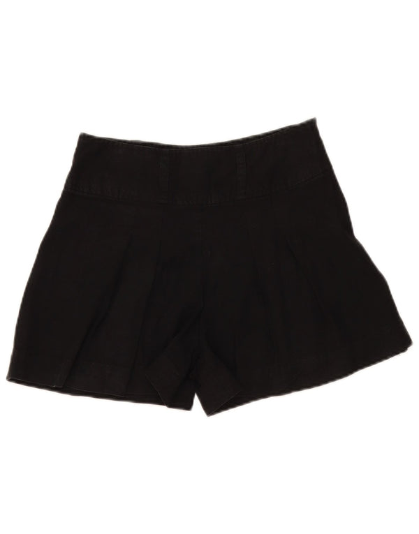 Shorts feminino Oasis Pegged casual UK 8 pequeno W28 preto Lyocell