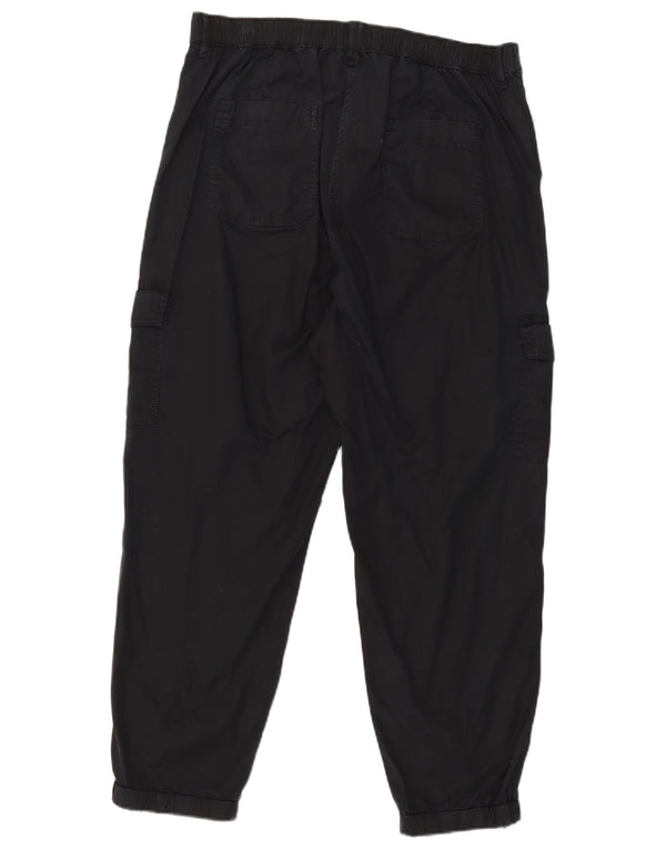 Calça jogger feminina Marks & Spencer UK 16 grande W34 L26 azul marinho