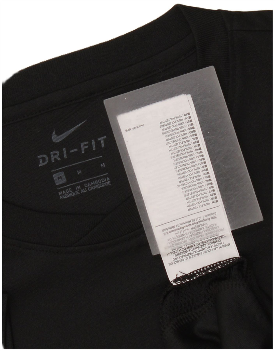 Camiseta Nike Masculina Dri Fit Top Médio Poliéster Preto