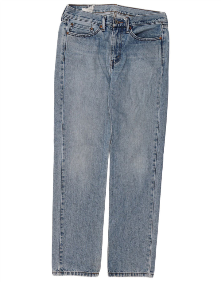 LEVI'S Masculino 514 Straight Jeans W32 L32 Azul Algodão