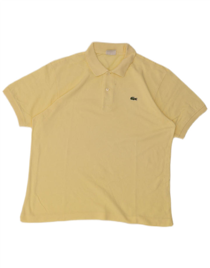 Camisa polo masculina Lacoste tamanho 5 grande amarelo