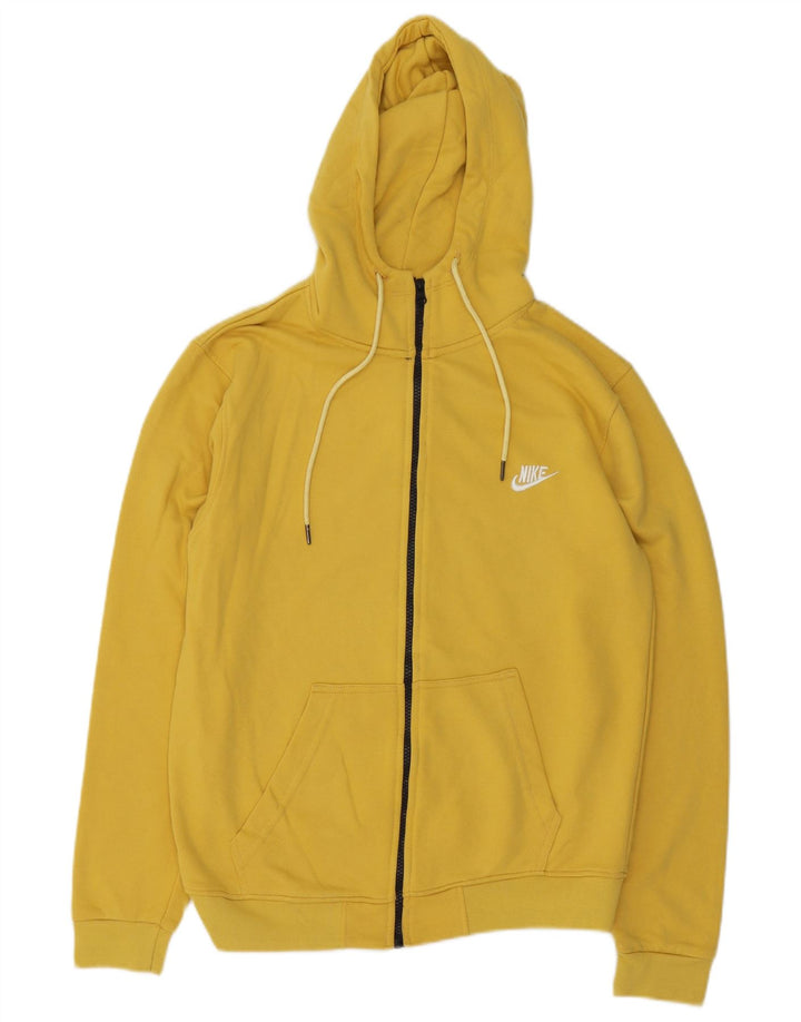 Suéter Nike Boys Zip com capuz 12-13 anos grande amarelo