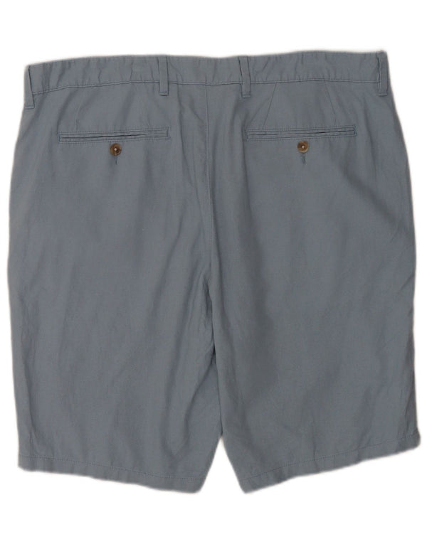 Shorts Chino Masculino Marks & Spencer W40 XL Linho Azul