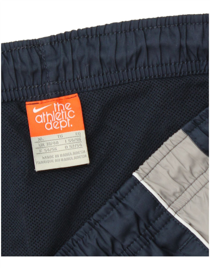 Shorts esportivos masculinos NIKE XL azul marinho colorblock poliéster