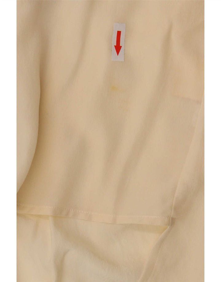 Blusa feminina Andrea's com gravata frontal UE 42 grande bege floral
