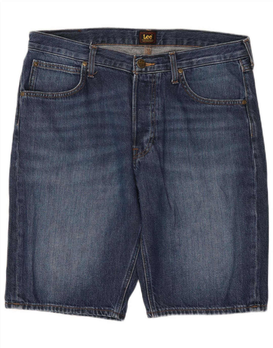 Shorts jeans masculino Lee W34 grande algodão azul