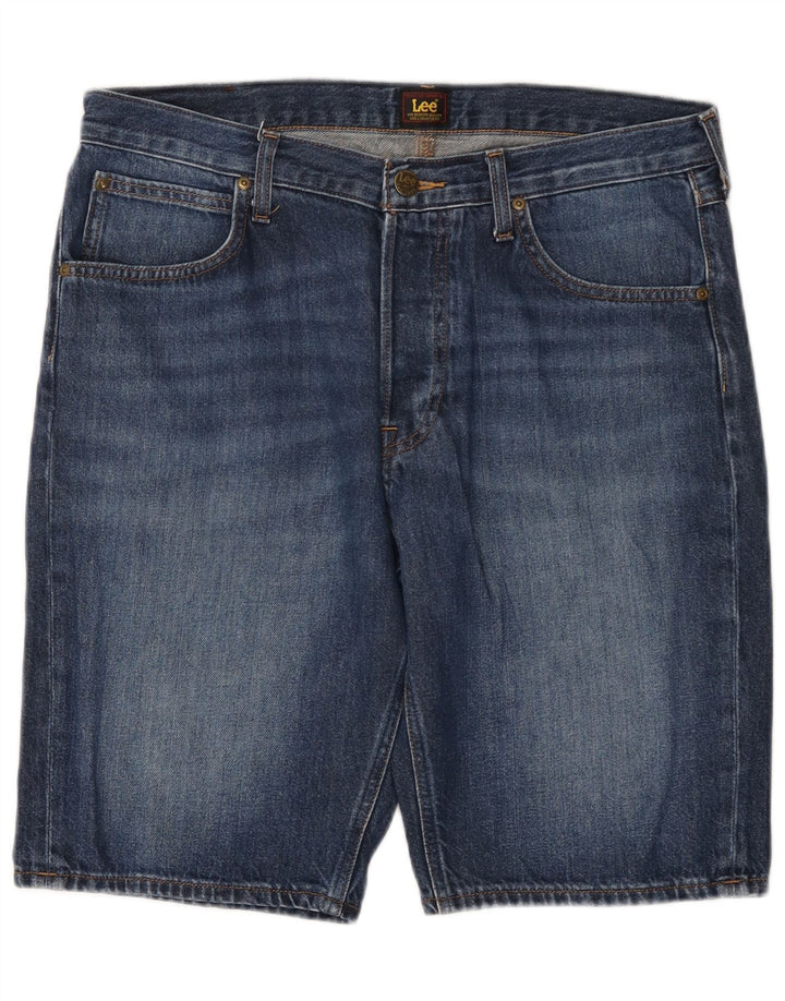 Shorts jeans masculino Lee W34 grande algodão azul