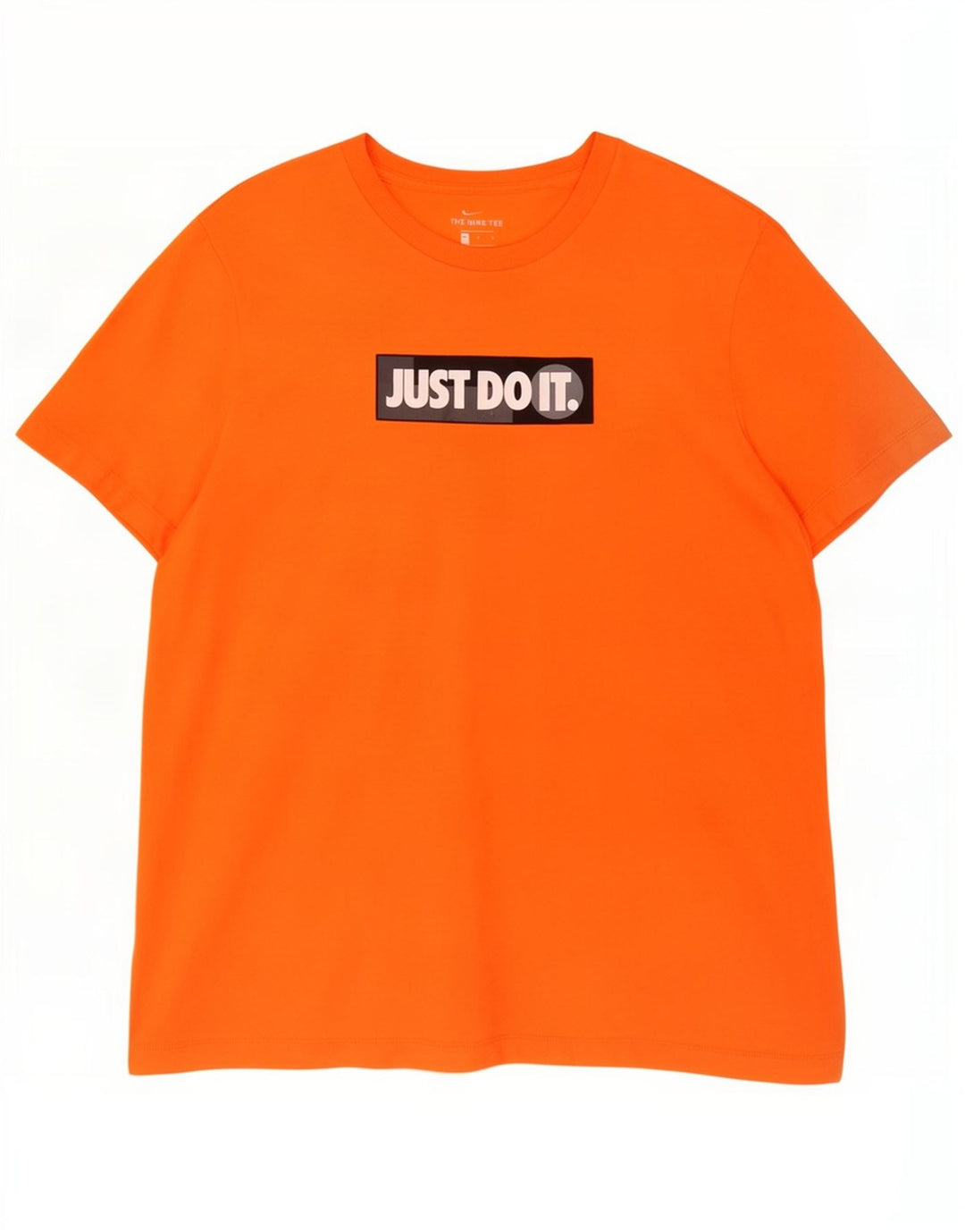 Camiseta Nike masculina gráfica grande algodão laranja