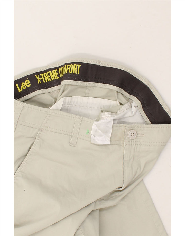LEE Mens Straight Chino Trousers W34 L29 Grey Cotton Vintage Lee and Second-Hand Lee from Messina Hembry 