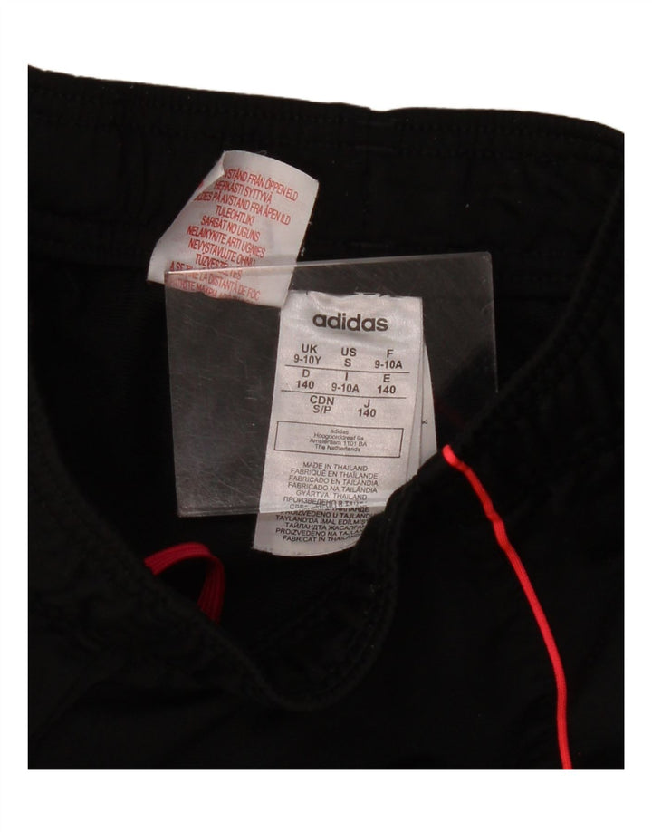 Calças de treino para meninas ADIDAS 9-10 anos preto poliéster