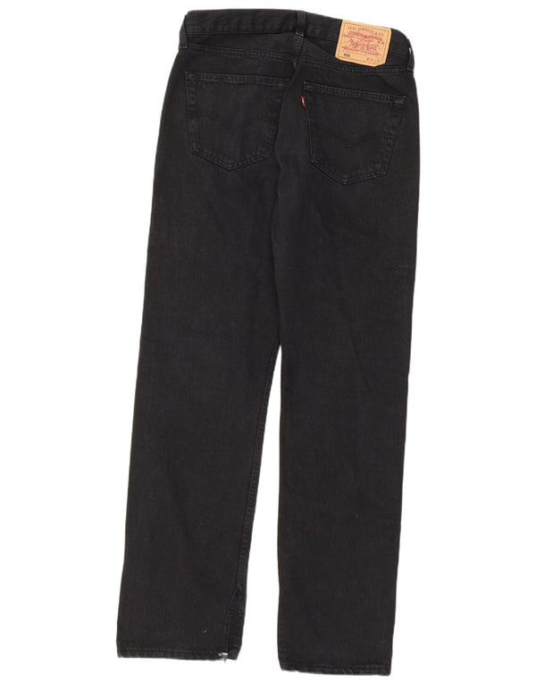 Jeans Levi's 501 Straight Masculino W31 L32 Algodão Preto