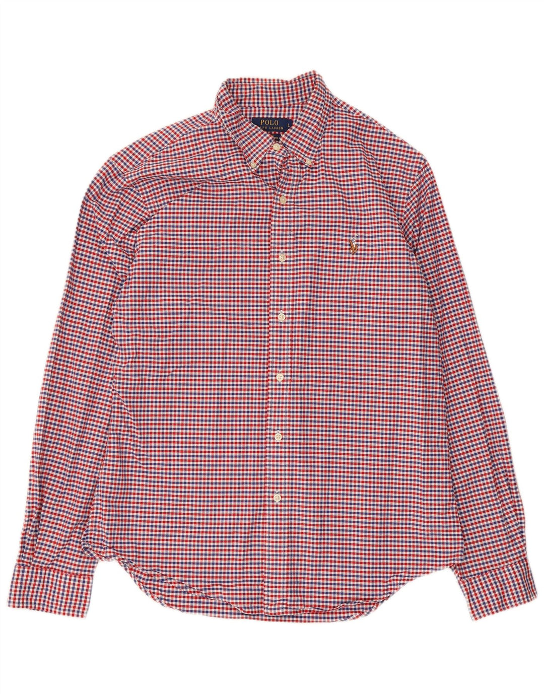 Camisa polo Ralph Lauren masculina stretch Oxford grande guingão multicolorido