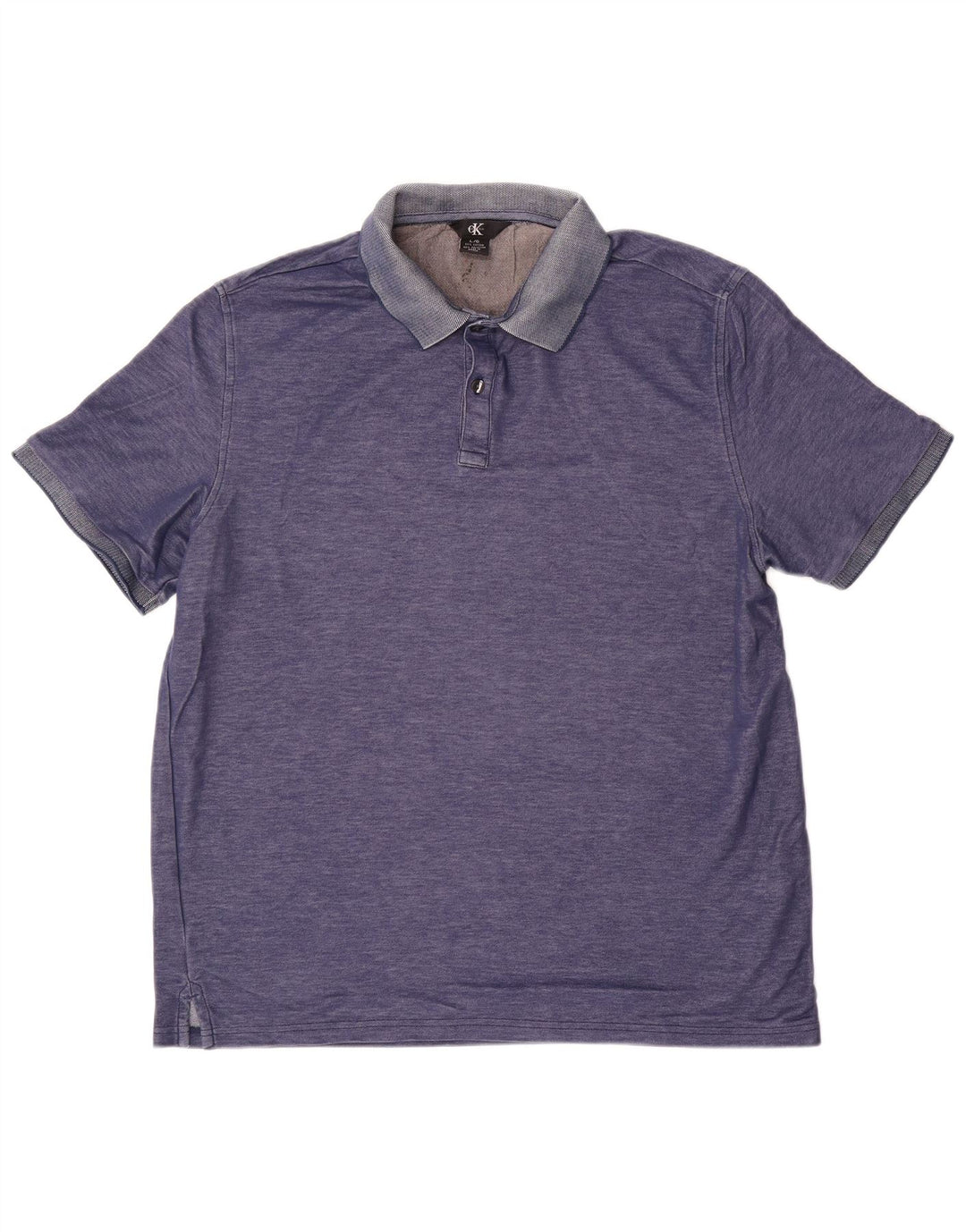 Camisa polo masculina CALVIN KLEIN grande algodão azul