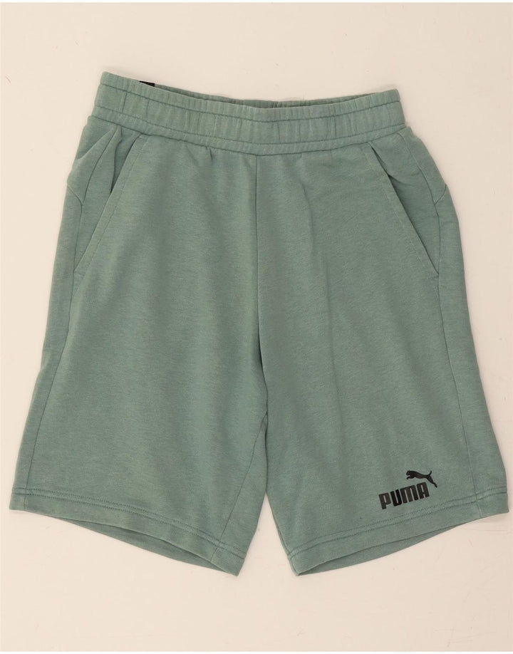 PUMA Mens Sport Shorts Small Green Cotton Vintage Puma and Second-Hand Puma from Messina Hembry 