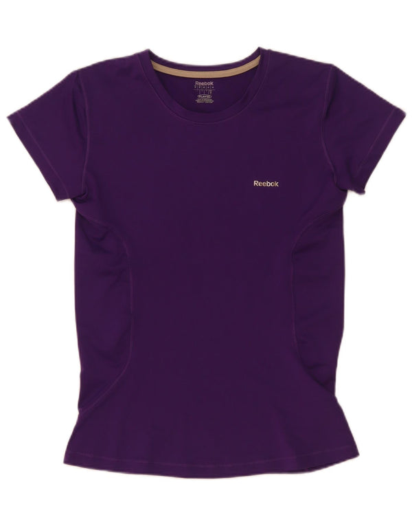 Camiseta feminina Reebok Top UK 12 poliéster roxo médio