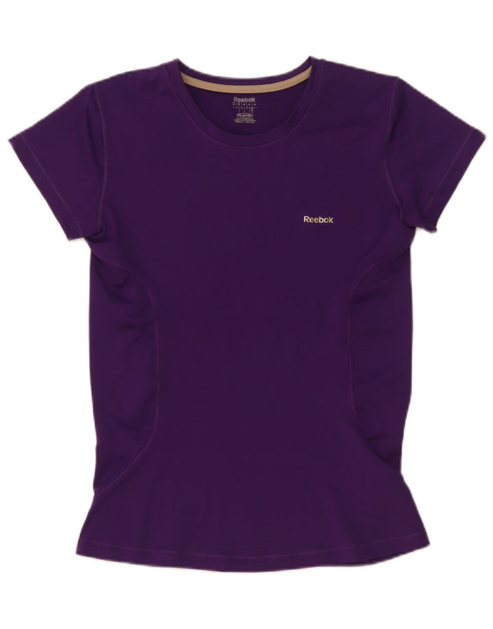 Camiseta feminina Reebok Top UK 12 poliéster roxo médio