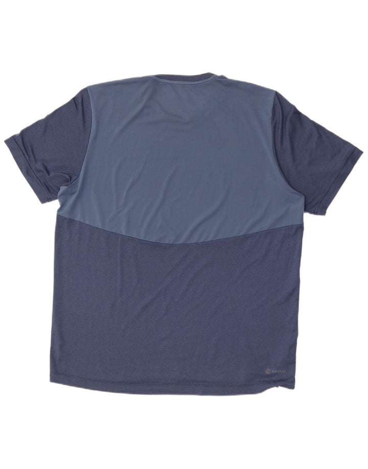 Adidas Mens Aeroready Camiseta Top Grande Azul