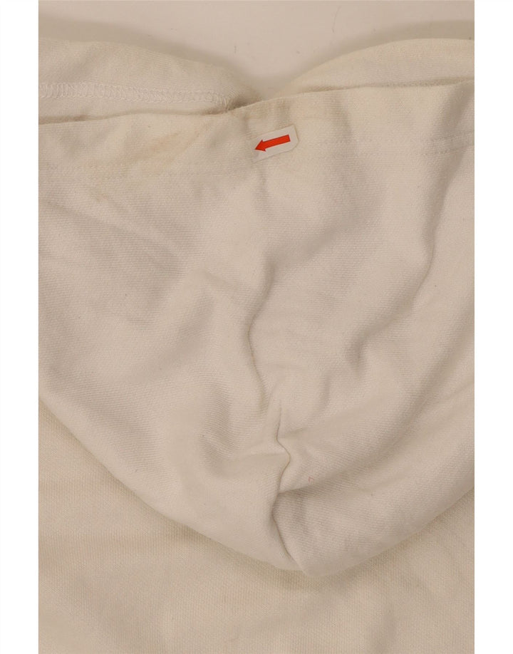 Jumper com capuz gráfico masculino Champion médio branco