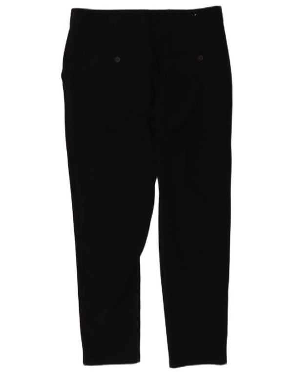 Zara Mens Slim Chino Calças EU 42 Grande W32 L27 Poliéster Preto
