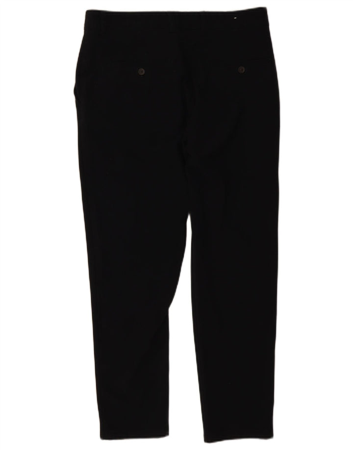 Zara Mens Slim Chino Calças EU 42 Grande W32 L27 Poliéster Preto