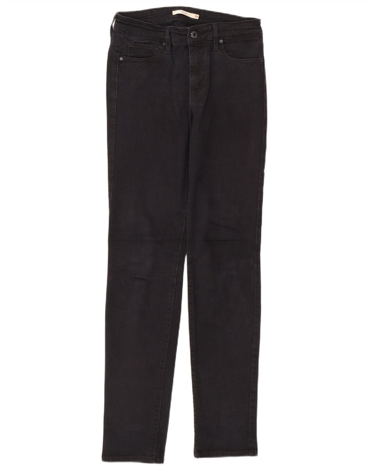 Calça jeans feminina LEVI'S 712 Slim W26 L32 algodão preto