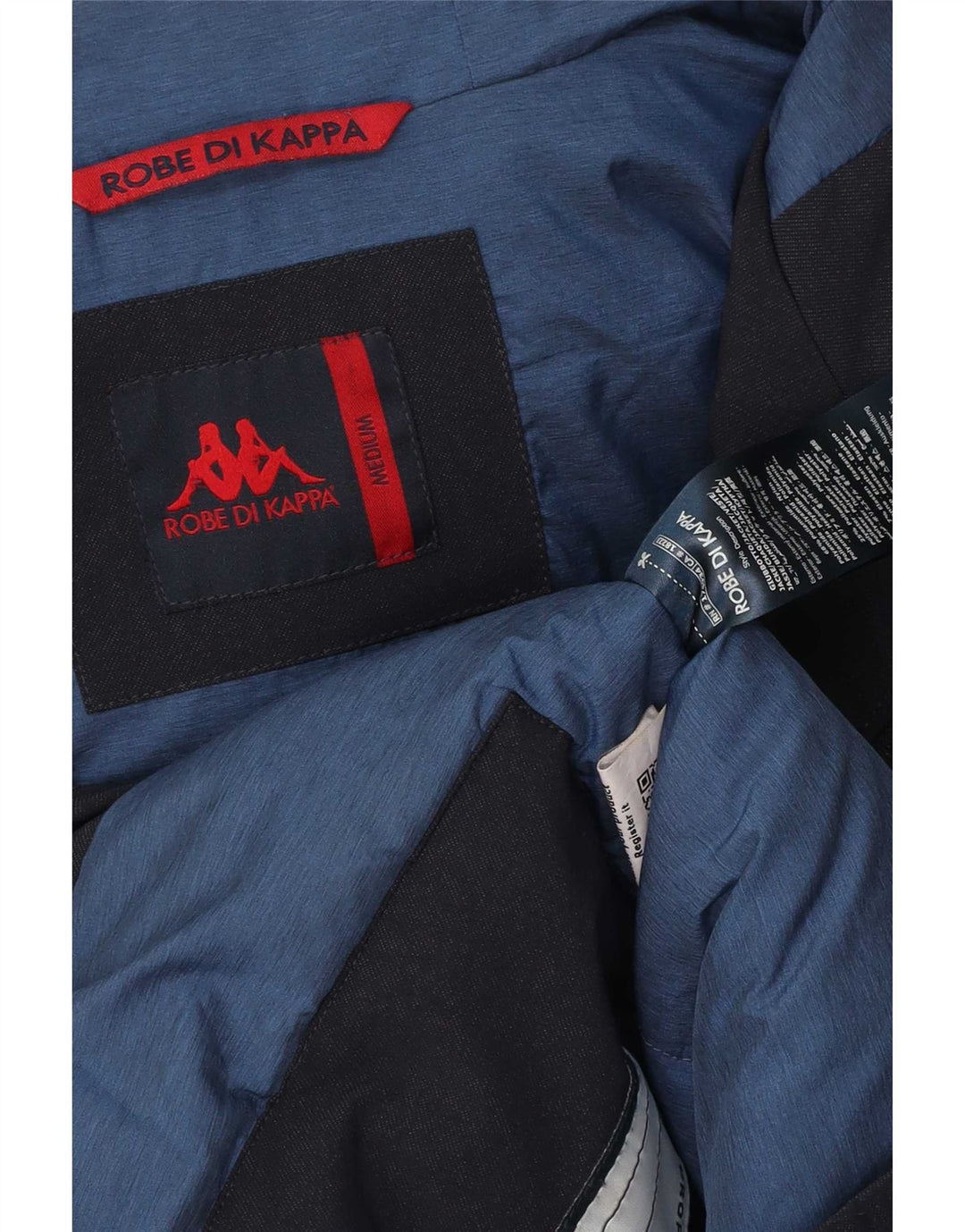 Jaqueta masculina acolchoada com capuz Kappa UK 38 médio azul marinho poliamida