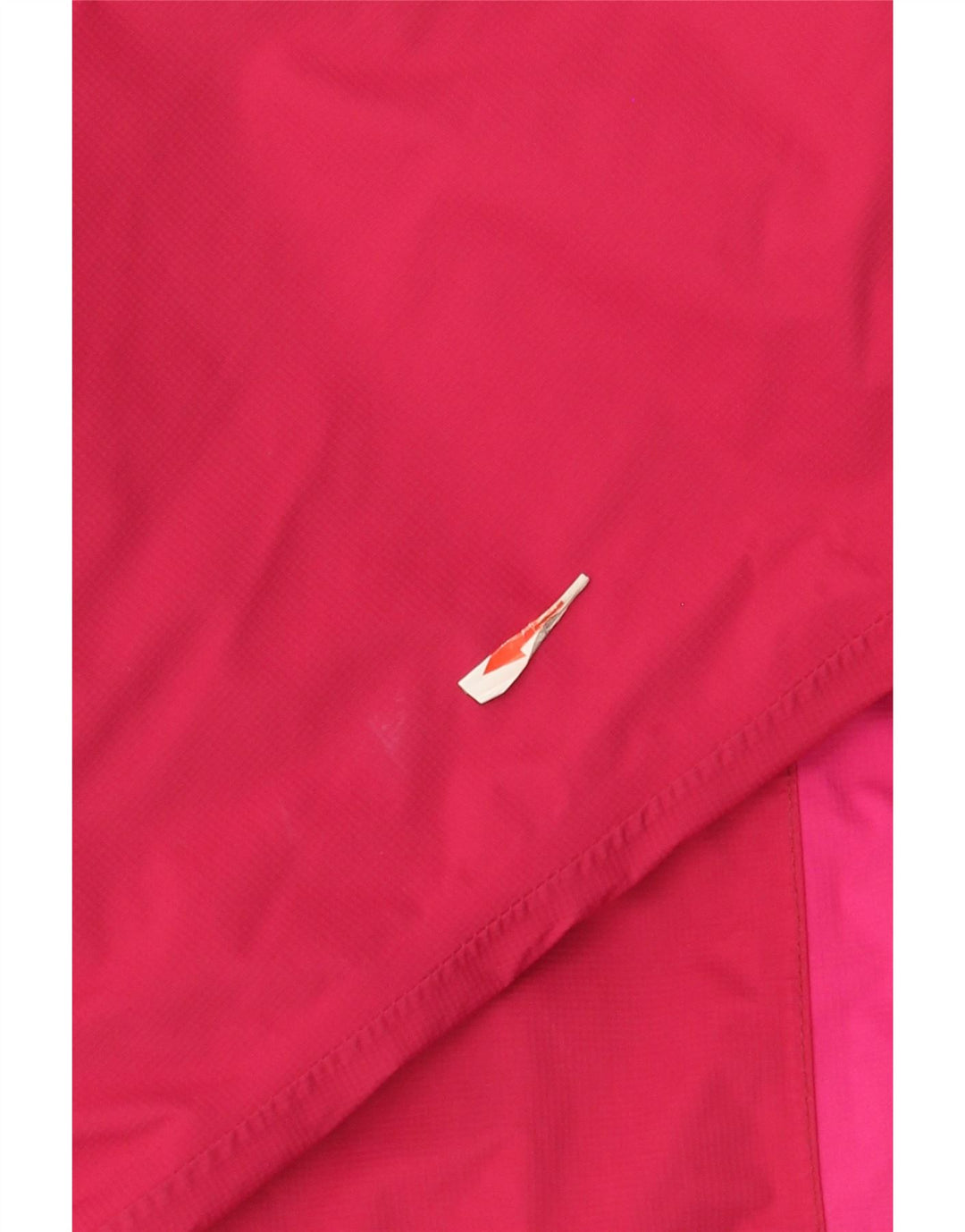 Jaqueta de chuva feminina com capuz Berghaus UK 12 médio rosa colorblock nylon