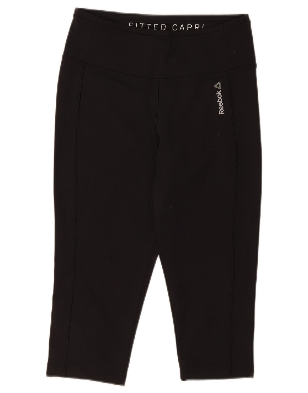 Leggings Capri Reebok Feminino UK 8/10 Pequeno Poliéster Preto