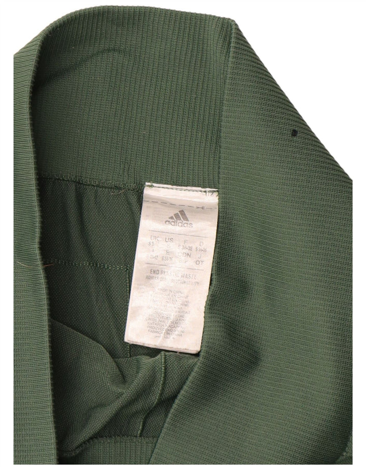 Leggings Adidas Femininas UK 8/10 Pequenas Verdes Poliéster