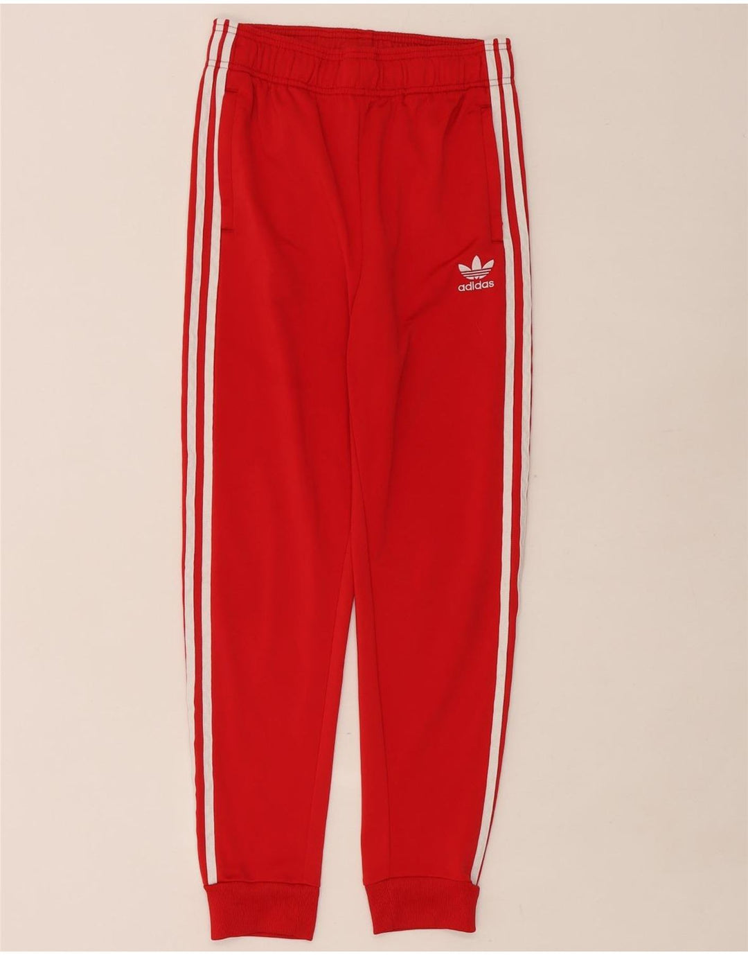Adidas meninos calças de treino joggers 13-14 anos vermelho