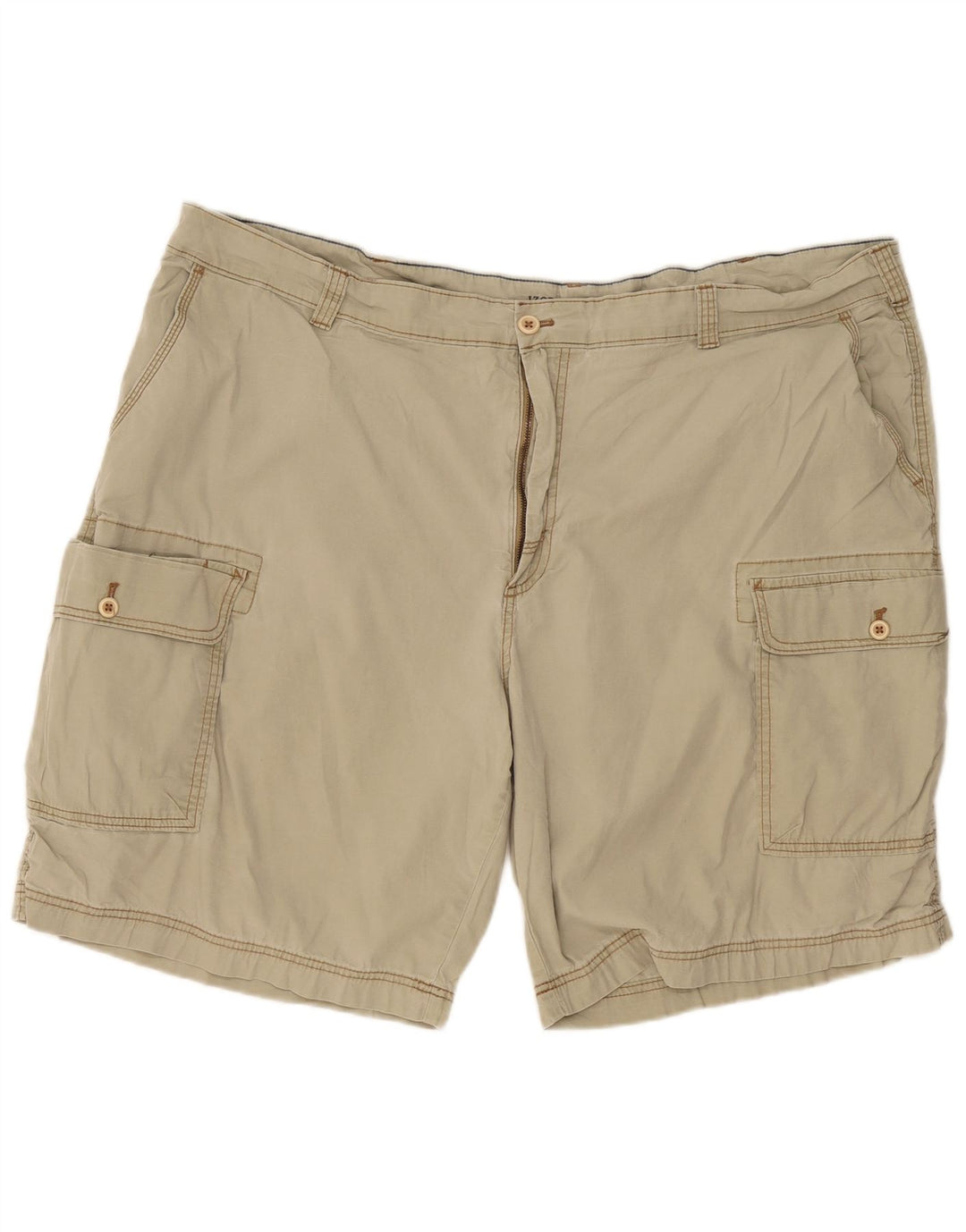 Shorts cargo masculino IZOD água salgada W48 4XL algodão verde
