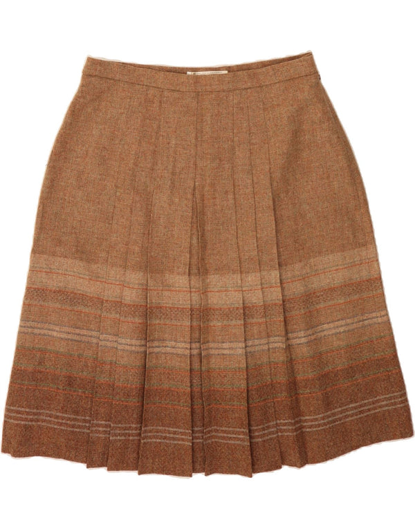 THE EDIMBURGH WOOLEN MILL Saia plissada feminina UK 22 3XL W38 marrom