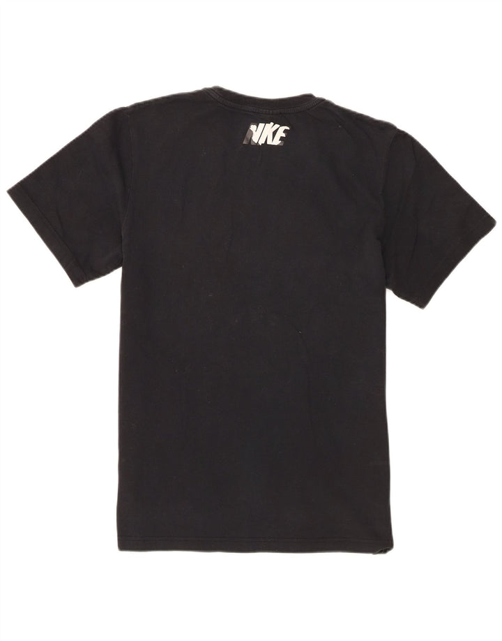 Camiseta Nike masculina gráfica Top médio algodão preto