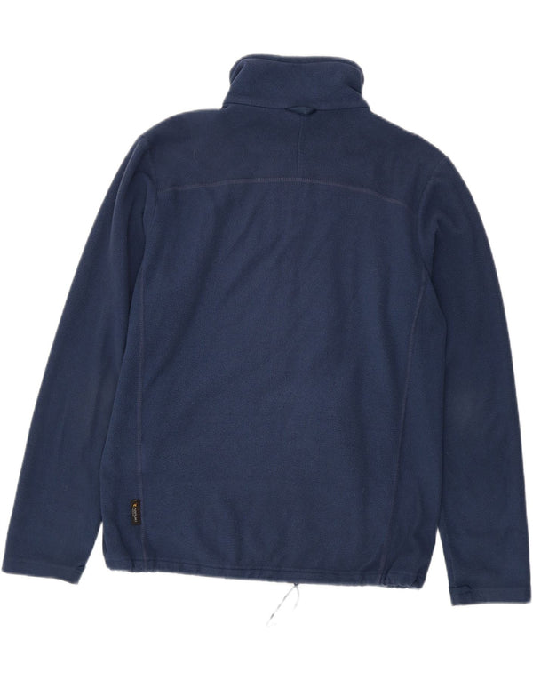 Jaqueta masculina de lã Jack Wolfskin UK 42 poliéster azul marinho grande