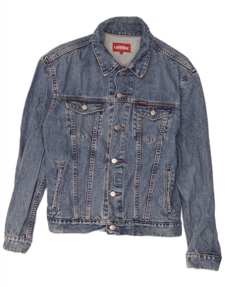 Jaqueta jeans masculina Carrera UK 40 grande algodão azul