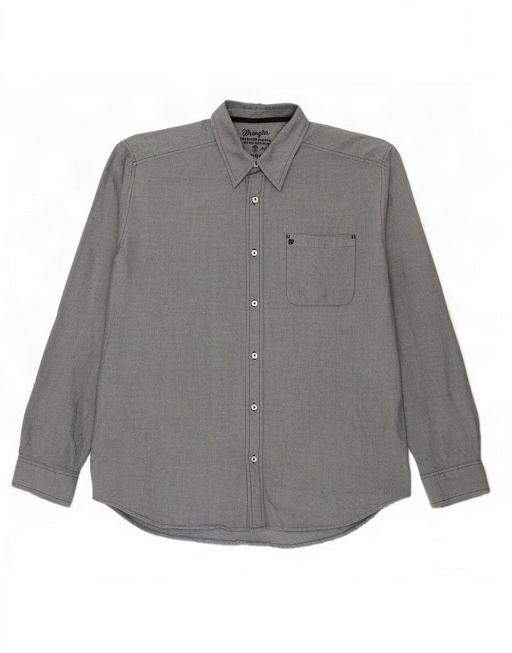 Camisa masculina Wrangler XL cinza algodão