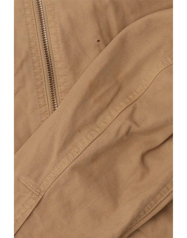 Jaqueta bomber masculina Murphy & Nye Reino Unido 38 algodão bege médio