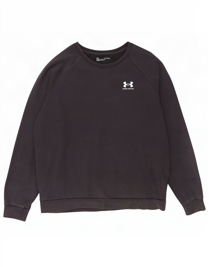 Under Armour Mens Moletom Jumper XL Algodão Preto